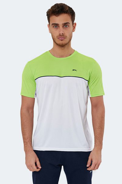 Slazenger Observe Ανδρικό T-Shirt Λευκό / Πράσινο