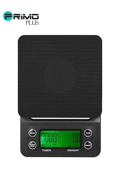 Primo Plus LCD Display Coffee Drip Scale Black