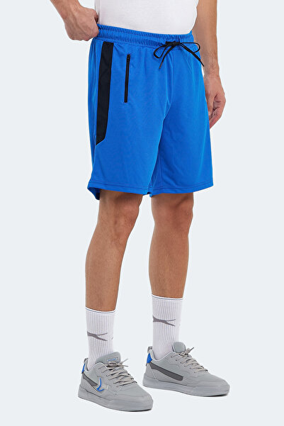 Slazenger RAKESH IN Erkek Cepli Fıtness Saks Mavi Şort