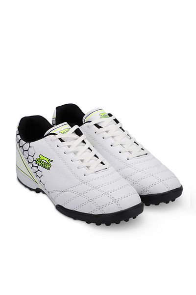 Slazenger Pantofi de fotbal Danger I Hs Astroturf alb / verde