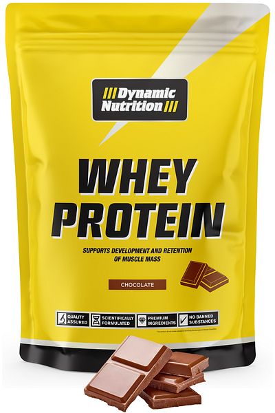 Dynamic Nutrition Whey Protein Powder - 420 g - Chocolate Flavor - 14 Serve - 24 g High Protein