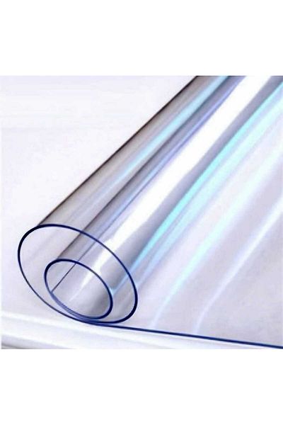 Başak Ev Tekstili Πάχος 2 mm 80 cm πλάτος Διαφανές Παχύ PVC Προστατευτικό Τραπεζιού Mica Τραπεζομάντηλο