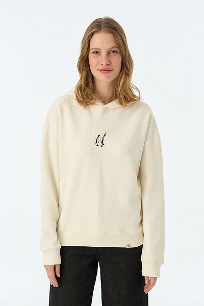 WWF Market Emperor Penguin Supersoft Hoodie - Εκρού