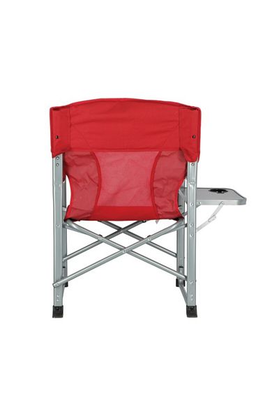 Living Accents Sturdy Aluminium Frame Folding Chair with Side Pocket and Table