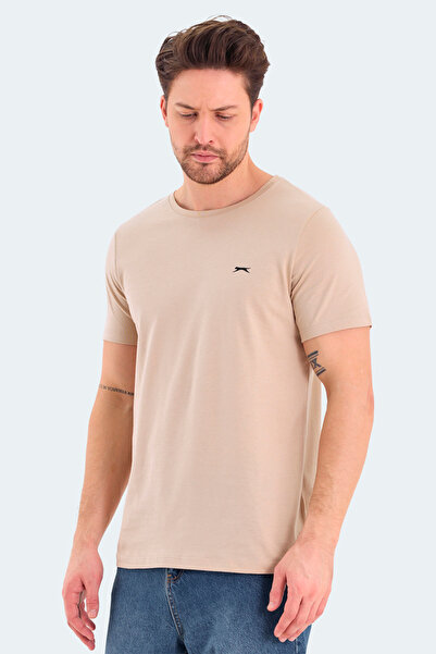 Slazenger Ανδρικό Μπεζ T-Shirt - Rosalva