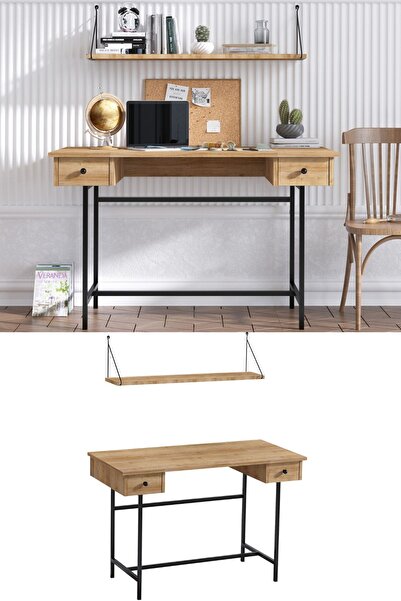 DECORMET Dixie Çalışma Masası Safir Meşe