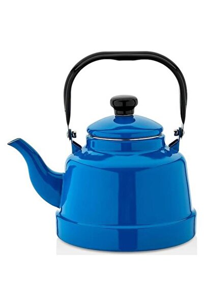 Ebru Metal Ebru Enameled 18 No - 2.5 Lt Teapot with Top Handle