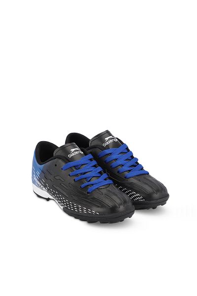 Slazenger Pantofi de fotbal pentru baieti - Score I Hs, Negru / Saks Blue