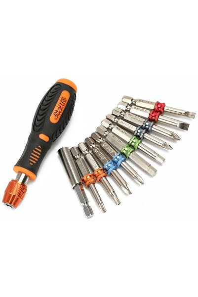 Jakemy Jm-6122 Profesyonel Tornavida Seti 12 Parça