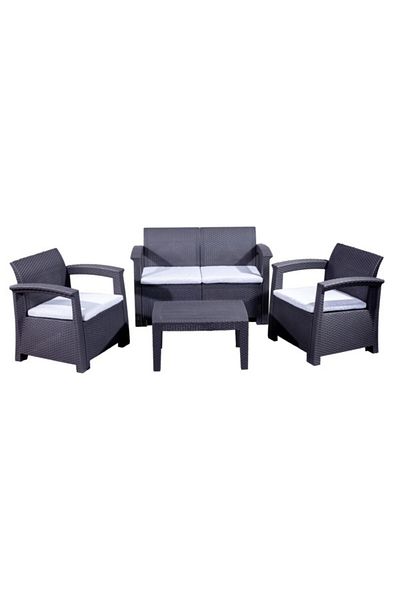 Lifan 4-Piece 4-Seater Elegant and Modern Design Outdoor Seating Set
