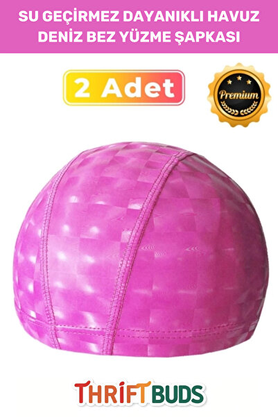 Thriftbuds Özel Üretim Su Geçirmez Yüzücü Havuz Deniz Bonesi Dayanıklı Elasti...