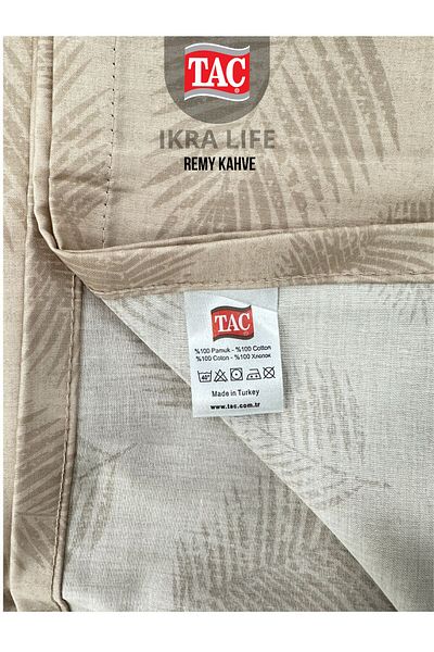 Taç Remy Brown Duvet Cover Set Double Digital Satin