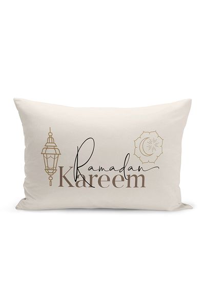 Bertille Home Ramadan Series Double Sided Digital Printed Throw Pillow Case (Ramadan Cushion Cover)