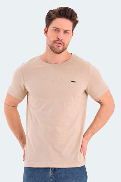 Slazenger Ανδρικό Μπεζ T-Shirt - Rosalva