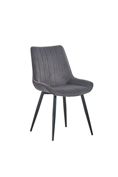 micasa كرسي طعام مخملي بدون أذرع بتصميم أنيق وعصري