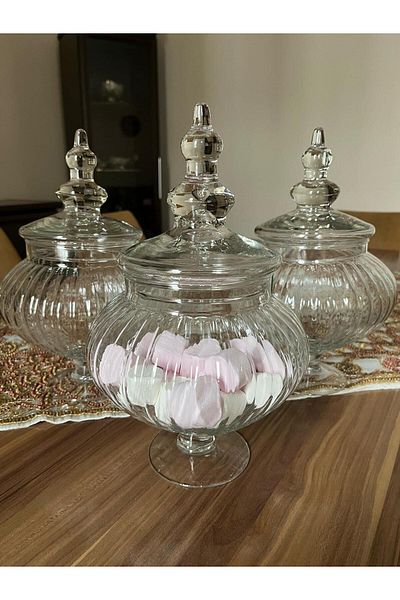 ORTAKÖY CENNETİ 3 Ad. Large Size Cookie Holder Sugar Holder Dragee Holder 31 cm