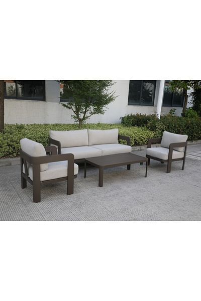 Living Accents 4-Piece 5-Seater Outdoor Seating Set with Coffee Table