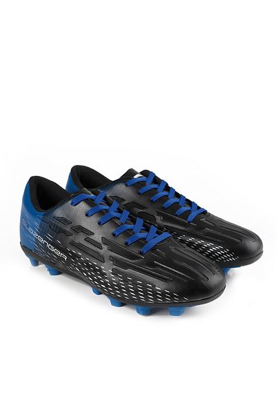 Slazenger Ανδρικά παπούτσια ποδοσφαίρου Astroturf Field - Score I Kr, Μαύρο / Saks Blue