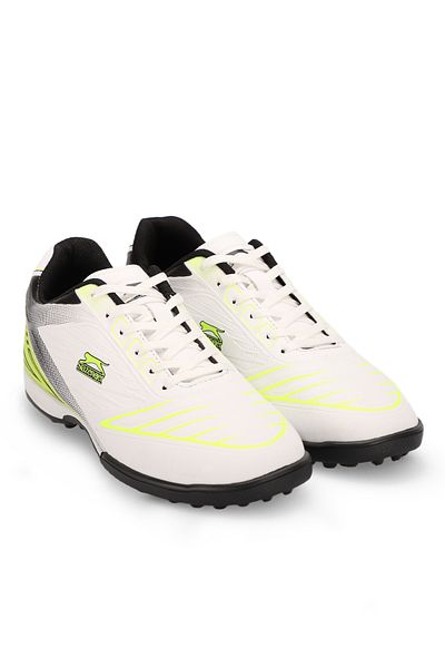 Slazenger Danger I Hs Football Ανδρικά παπούτσια Astroturf Field Λευκό / Πράσινο