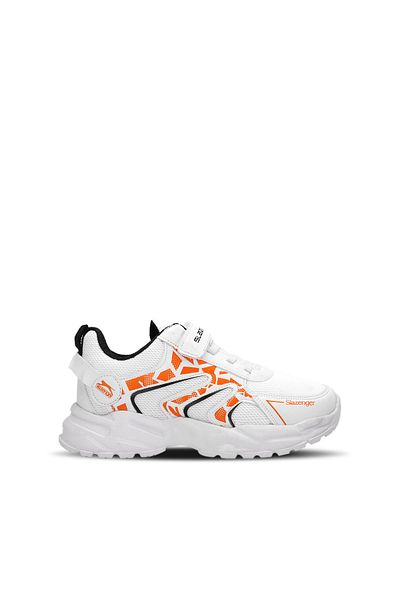 Slazenger Pantofi pentru fete Kanner Sneaker Alb / Portocaliu