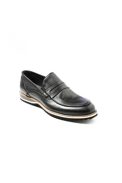 John May Men's Sneaker (Casual) Ka-E403 Black-Brown Eva with Back