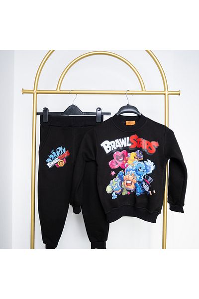 BookOrBook Brawlstars Heroes 3 Thread Raster Premium Quality Kids Tracksuit Set