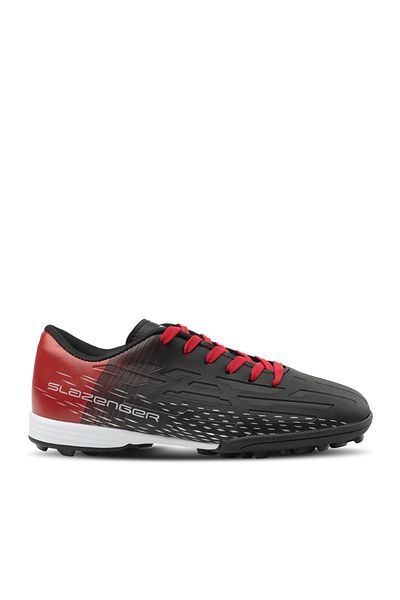 Slazenger Pantofi de fotbal pentru baieti - Score I Hs, negru/rosu
