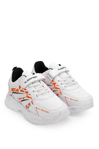 Slazenger Pantofi pentru fete Kanner Sneaker Alb / Portocaliu