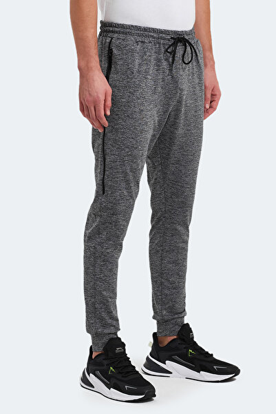 Slazenger REINO Erkek Fermuar Cepli Gri Eşofman Altı