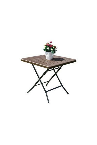 Living Accents Storage and Portable Sleek Design Square Folding Table