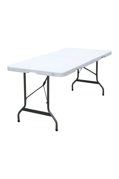 Living Accents 6 Feet Portable and Durable Plastic Molded Folding Table