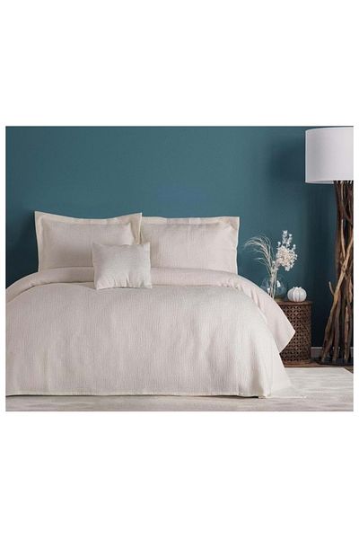 Özdilek Dream Cream Color Özdilek 4 Piece Double Bedside