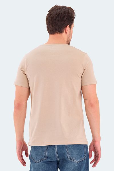 Slazenger Ανδρικό Μπεζ T-Shirt - Rosalva