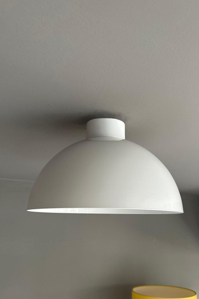 Bamyum Yimpi Beyaz Plafonyer Avize Ahşap Tekli Sarkıt Salon Kuaför Cafe Dekor...