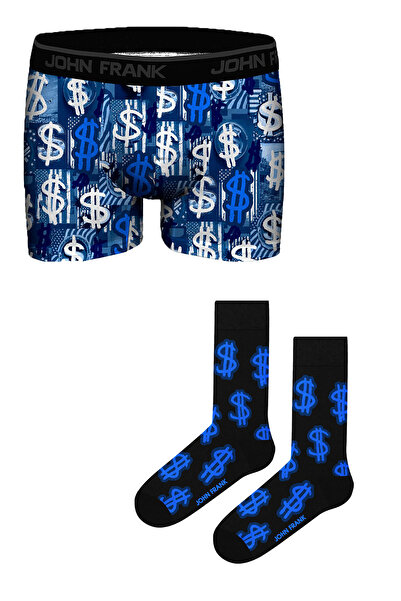 John Frank Özel Boxer+Çorap Seti