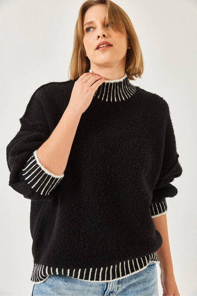 Bianco Lucci Pulover de damă din tricotaje cu modele largi 20247560