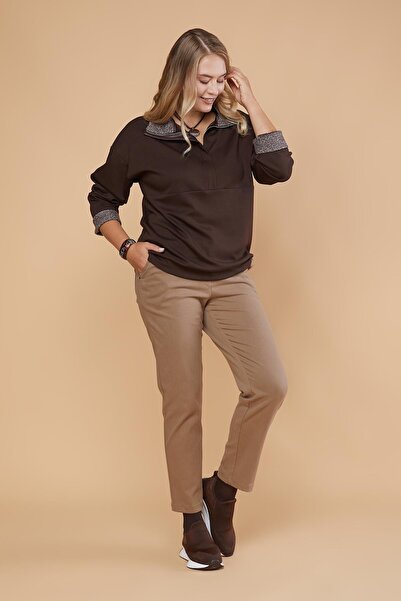 Lema سويت شيرت محبوك من تويت جارنيش - عطلة نهاية الأسبوع (27070)