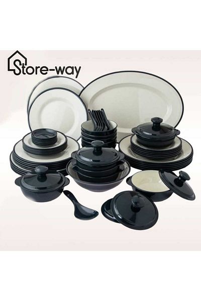 Storeway 57 Pcs Melamine Dinner Set