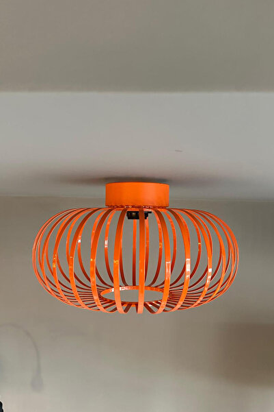 Bamyum Este Turuncu Plafonyer Avize İç Mekan Aydınlatma Dekoratif Mutfak Hol ...