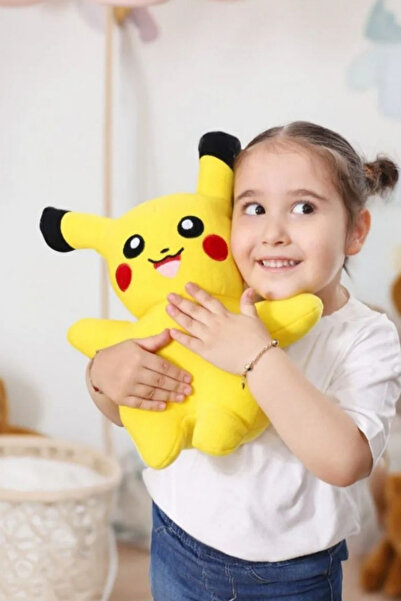 İXOMAN Büyük Boy Pokemon Pikachu Peluş Oyuncak Pokemon Pikaçu Oyuncak 40 Cm