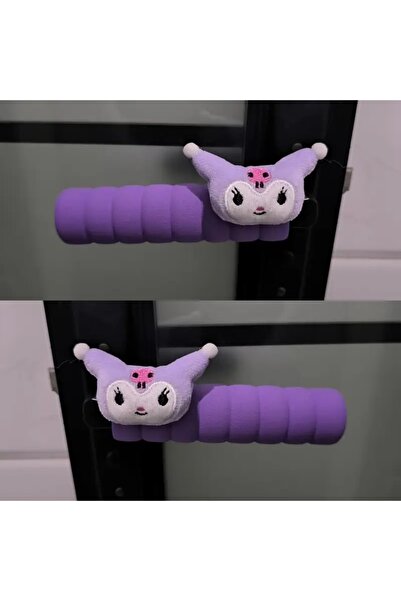 GlassySKY Sanrio Kuromi Kapı Kolu Koruma Çocuk Bebek Oda Dekorasyon