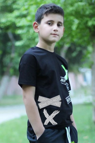 FYK KİDS Tricou cu decolteu rotund și imprimeu