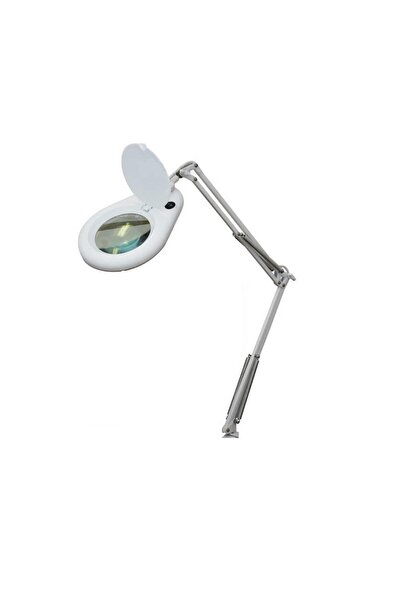 Loyka Beyaz Tello Led Işıklı Masa Bağlantılı Büyüteç Lup