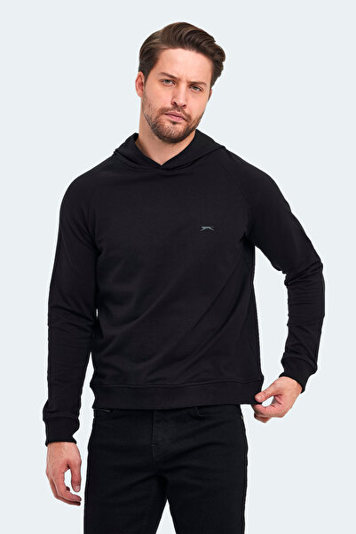 Slazenger KICKER IN Erkek  Siyah Sweatshirt