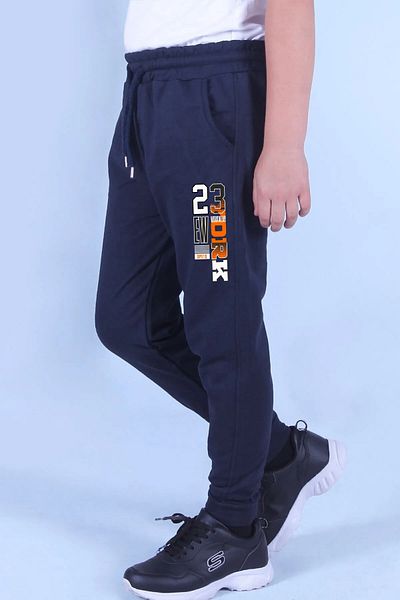FYK KİDS Boy's Pocket-23 York Printed Sweatpants