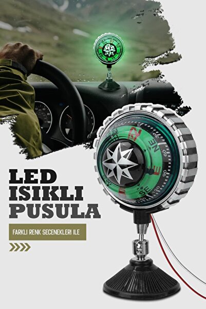 caralp بوصلة أكواب شفط مضيئة من كاروب - حجم كبير قابل للتعديل 1 قطعة