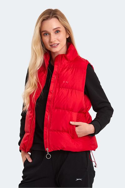 Slazenger BRAYLON WOMEN'S RED PUFFY VEST