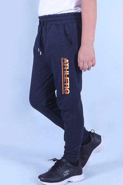 FYK KİDS Boy's Pocket-Athletic Printed Sweatpants