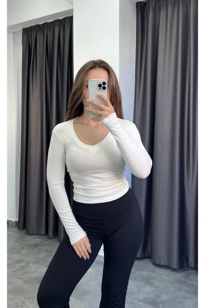 Paydey Памучен плат Ultra Stretch Soft V-Neck Body