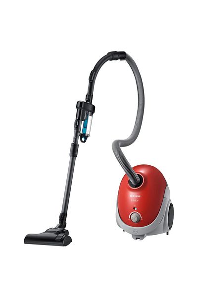 Samsung Samsung VCC52U6V3R bagged vacuum cleaner, 750 W, 2.5 l, 2-step suction brush, power variator, Red